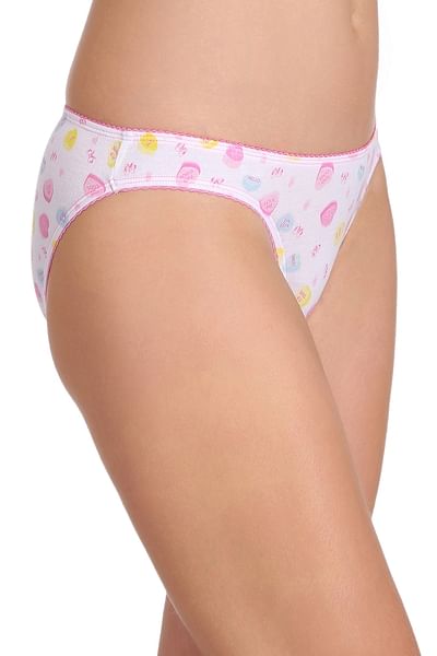 Buy Cotton Low Waist Heart Print Bikini Panty Online India Best Prices