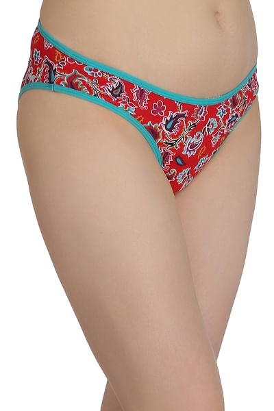 Buy Cotton Low Waist Printed Bikini Panty Online India Best Prices