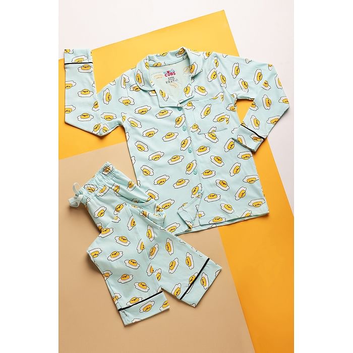 Clovia 100% Cotton - Kids Shirt & Pyjama Set in Egg Print - Blue - GLK010P03, Light blue
Clovia 100% Cotton - Kids Shirt & Pyjama Set in Egg Print - Blue - GLK010P03, Light blue