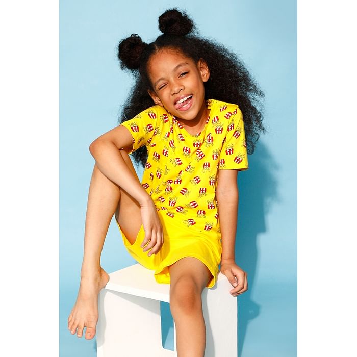 Clovia 100% Cotton - Tweens Top & Shorts Set in Popcorn Print - Yellow - GLT008P02, Light yellow
Clovia 100% Cotton - Tweens Top & Shorts Set in Popcorn Print - Yellow - GLT008P02, Light yellow
