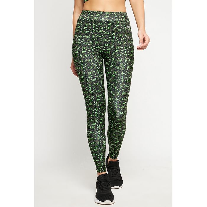 Clovia Snug Fit Active High-Rise Full-Length Printed Tights in Green - AB0042B17, Dark green
Clovia Snug Fit Active High-Rise Full-Length Printed Tights in Green - AB0042B17, Dark green