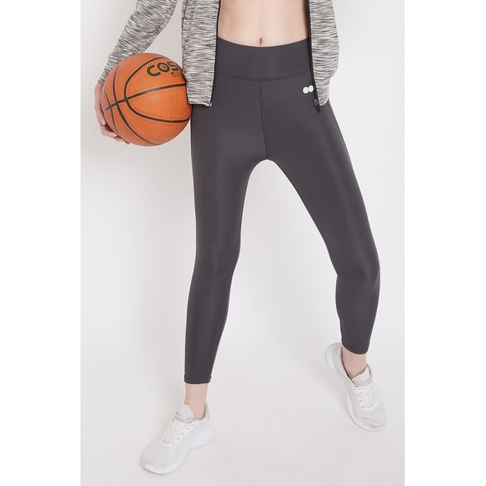 Clovia Active Tights with Wide Elastic Waistband in Dark Grey - AB0042P05
Clovia Active Tights with Wide Elastic Waistband in Dark Grey - AB0042P05