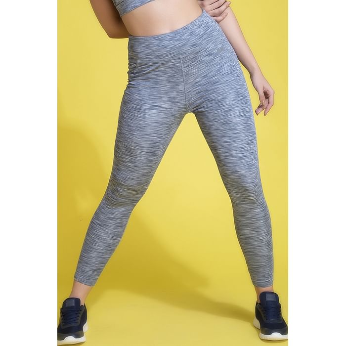Clovia Snug Fit Active High-Rise Ankle-Length Tights in Melange Grey - AB0042Q01, Light grey
Clovia Snug Fit Active High-Rise Ankle-Length Tights in Melange Grey - AB0042Q01, Light grey