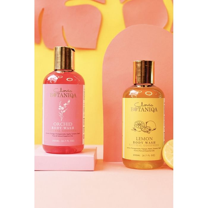 Clovia Ayurvedic Refreshing Body Wash Combo by Clovia Botaniqa - Lemon & Orchid - 200ml Each - BQC008S39, Transparent
Clovia Ayurvedic Refreshing Body Wash Combo by Clovia Botaniqa - Lemon & Orchid - 200ml Each - BQC008S39, Transparent
