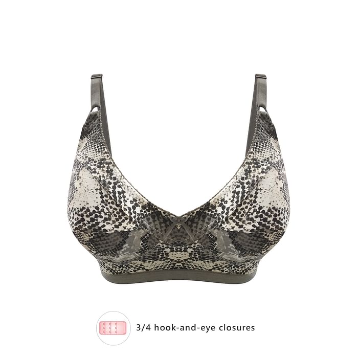 Clovia Non-Padded Non-Wired Snakeskin Print Full Figure Bra in Grey - Cotton Rich - BR0185B05, Dark grey
Clovia Non-Padded Non-Wired Snakeskin Print Full Figure Bra in Grey - Cotton Rich - BR0185B05, Dark grey