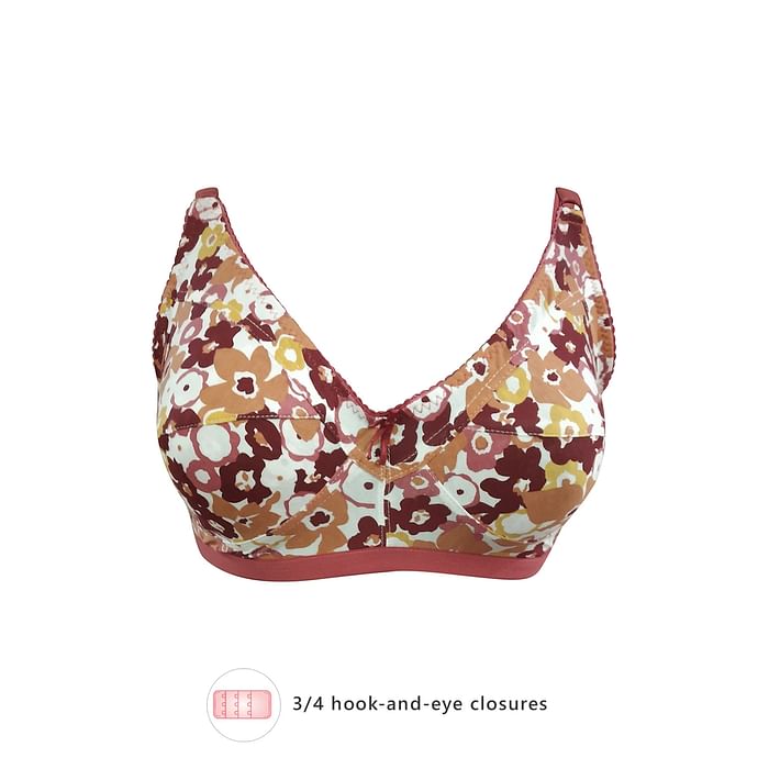 Clovia Non-Padded Non-Wired Floral Print Full Figure Bra in Multicolour - Cotton Rich - BR0185S09, Maroon
Clovia Non-Padded Non-Wired Floral Print Full Figure Bra in Multicolour - Cotton Rich - BR0185S09, Maroon