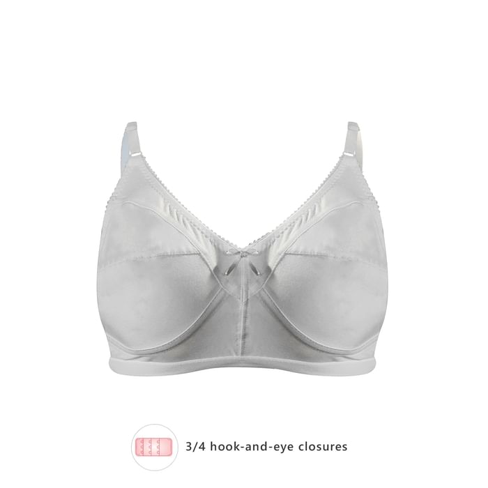 Clovia Non-Padded Non-Wired Full Coverage Bra in White - Cotton Rich - BR0185U18
Clovia Non-Padded Non-Wired Full Coverage Bra in White - Cotton Rich - BR0185U18