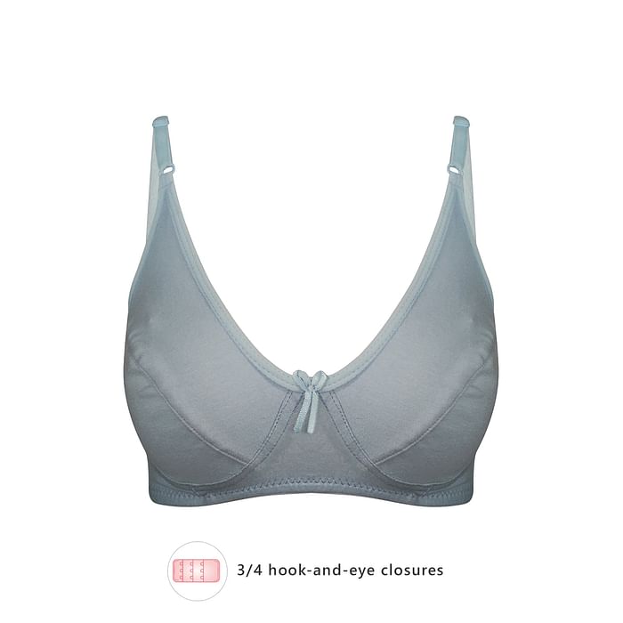 Clovia Non-Padded Non-Wired Full Coverage Bra in Powder Blue - Cotton - BR0227U03, Light blue
Clovia Non-Padded Non-Wired Full Coverage Bra in Powder Blue - Cotton - BR0227U03, Light blue