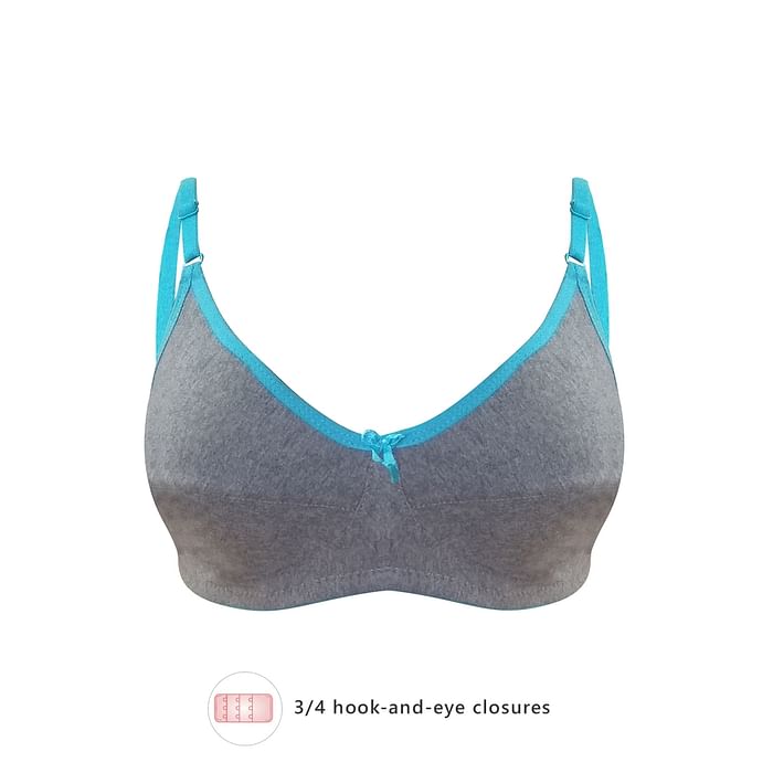 Clovia Non-Padded Non-Wired Full Coverage Bra in Grey - Cotton - BR0227Y05, Dark grey
Clovia Non-Padded Non-Wired Full Coverage Bra in Grey - Cotton - BR0227Y05, Dark grey