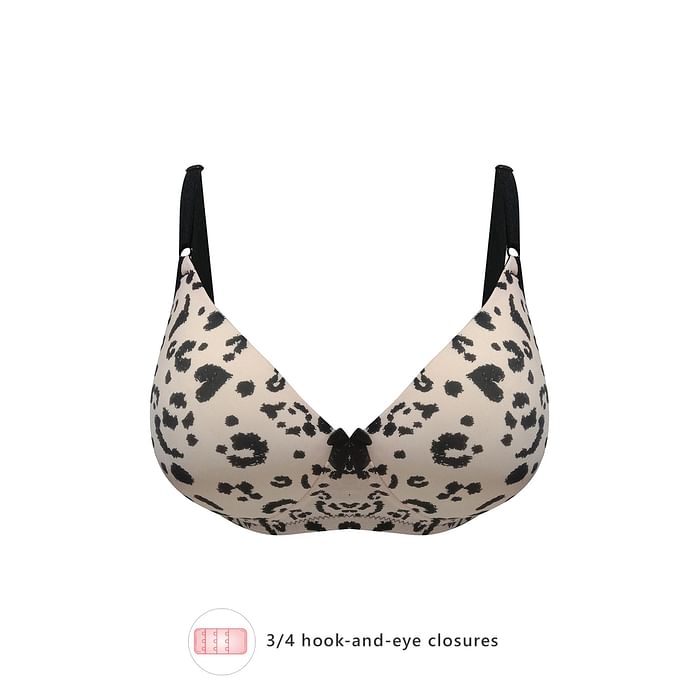 Clovia Padded Non-Wired Full Cup Animal Print T-shirt Bra in Baby Pink - BR0738F22, Light pink
Clovia Padded Non-Wired Full Cup Animal Print T-shirt Bra in Baby Pink - BR0738F22, Light pink