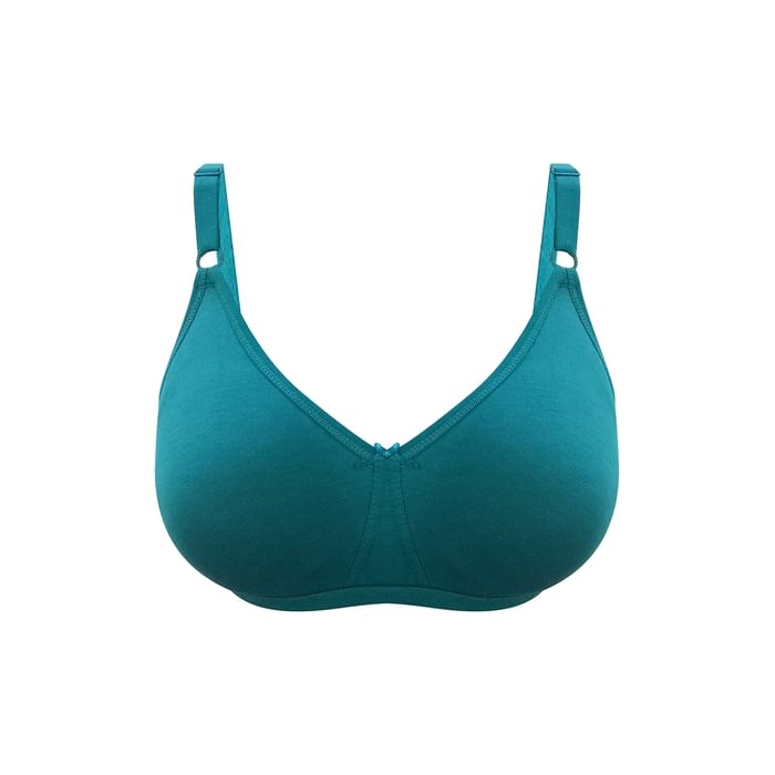 Clovia Non-Padded Non-Wired Full Cup T-Shirt Bra in Teal - Cotton - BR0843R17, Dark green
Clovia Non-Padded Non-Wired Full Cup T-Shirt Bra in Teal - Cotton - BR0843R17, Dark green
