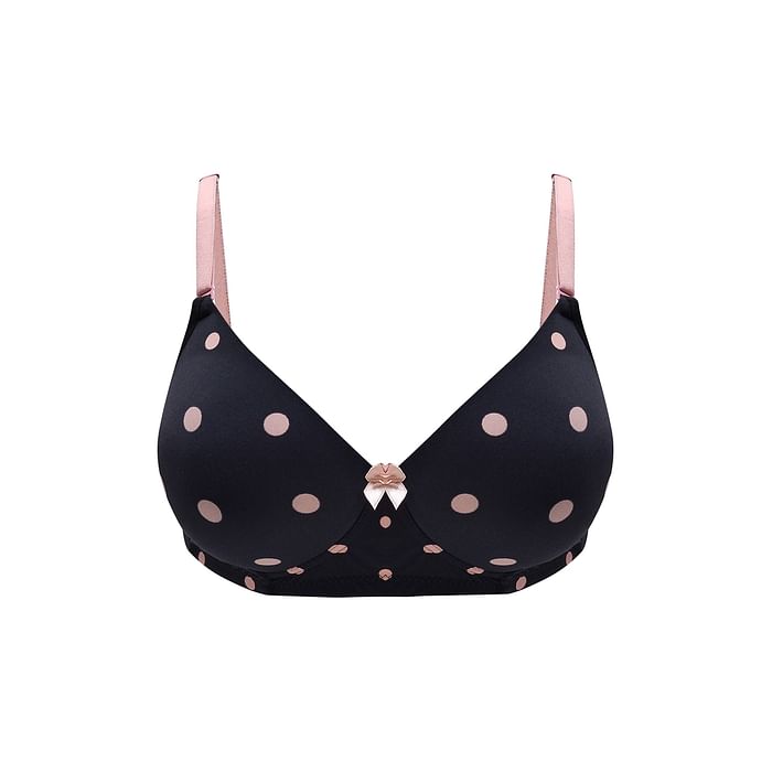 Clovia Padded Non-Wired Polka Print Full Cup Multiway T-shirt Bra in Black - BR1277C13
Clovia Padded Non-Wired Polka Print Full Cup Multiway T-shirt Bra in Black - BR1277C13