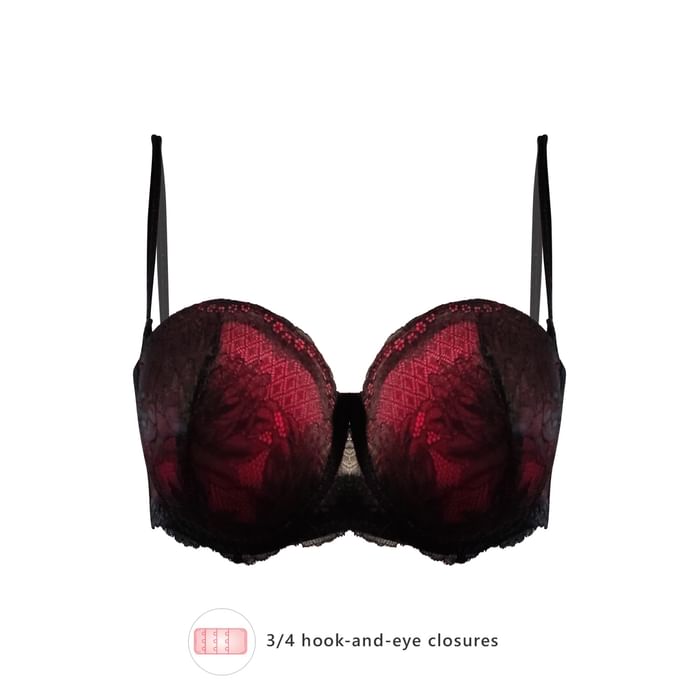 Clovia Padded Underwired Full Cup Printed Multiway Balconette Bra in Black- Lace - BR1369N13
Clovia Padded Underwired Full Cup Printed Multiway Balconette Bra in Black- Lace - BR1369N13