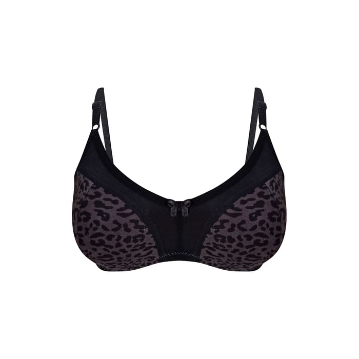 Clovia Non-Padded Non-Wired Full Cup Animal Print Bra in Dark Grey - Cotton - BR1652C05
Clovia Non-Padded Non-Wired Full Cup Animal Print Bra in Dark Grey - Cotton - BR1652C05