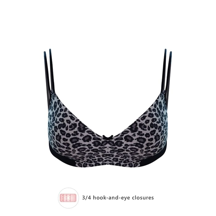 Clovia Padded Non-Wired Full Cup Animal Print T-shirt Bra in Grey - BR1737M05, Dark grey
Clovia Padded Non-Wired Full Cup Animal Print T-shirt Bra in Grey - BR1737M05, Dark grey