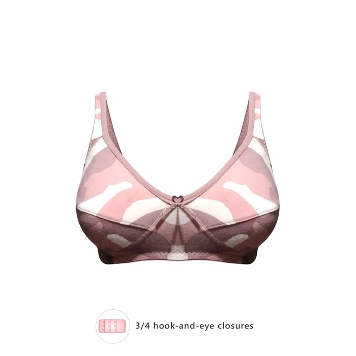 Clovia Non-Padded Non-Wired Full Cup Camouflage Print Bra in Pink - Cotton - BR1797Y22, Light pink
Clovia Non-Padded Non-Wired Full Cup Camouflage Print Bra in Pink - Cotton - BR1797Y22, Light pink