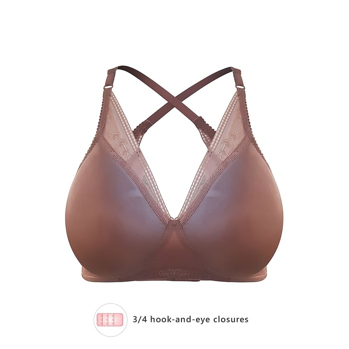 Clovia Padded Non-Wired Bridal Bra with Crossback in Beige - Lace - BR1941R24, Nude-colour
Clovia Padded Non-Wired Bridal Bra with Crossback in Beige - Lace - BR1941R24, Nude-colour