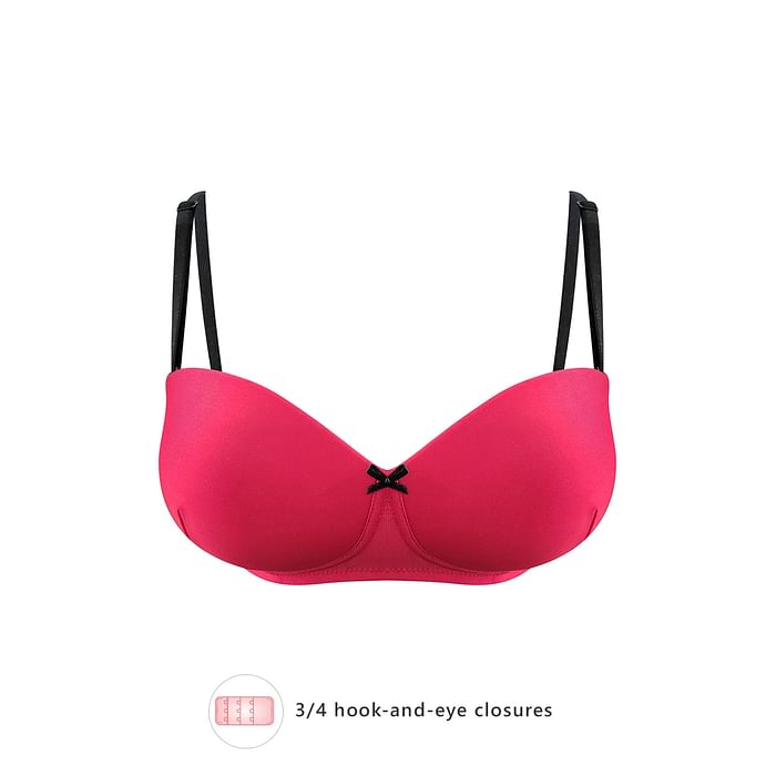 Clovia Padded Non-Wired Full Cup Strapless T-shirt Bra in Balconette Style in Red - BR2207M04
Clovia Padded Non-Wired Full Cup Strapless T-shirt Bra in Balconette Style in Red - BR2207M04