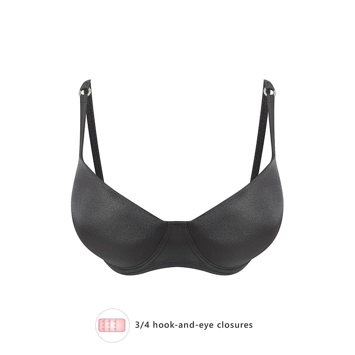 Clovia Level 1 Push-Up Underwired Full Cup Balconette T-shirt Bra in Black - BR2236P13
Clovia Level 1 Push-Up Underwired Full Cup Balconette T-shirt Bra in Black - BR2236P13