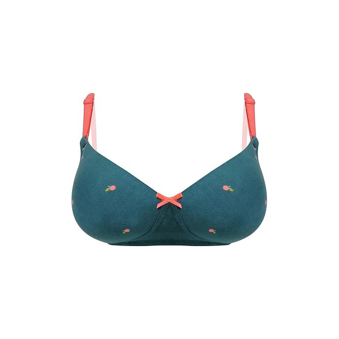 Clovia Padded Non-Wired Full Cup Fruit Print Multiway T-shirt Bra in Emerald Green - Cotton - BR2361P17, Dark green
Clovia Padded Non-Wired Full Cup Fruit Print Multiway T-shirt Bra in Emerald Green - Cotton - BR2361P17, Dark green