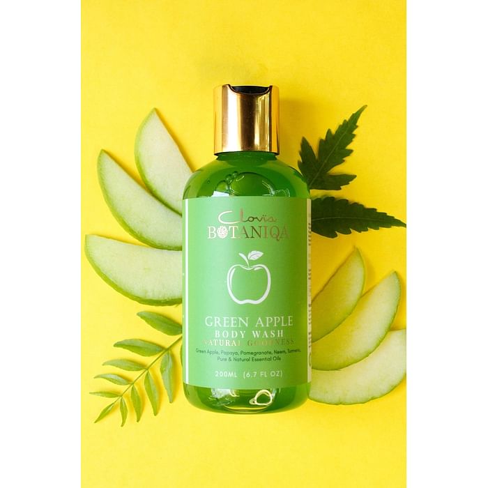Clovia Green Apple Body Wash with Papaya & Pomegranate by Clovia Botaniqa - 200 ml - BQBS16W11, Light green
Clovia Green Apple Body Wash with Papaya & Pomegranate by Clovia Botaniqa - 200 ml - BQBS16W11, Light green