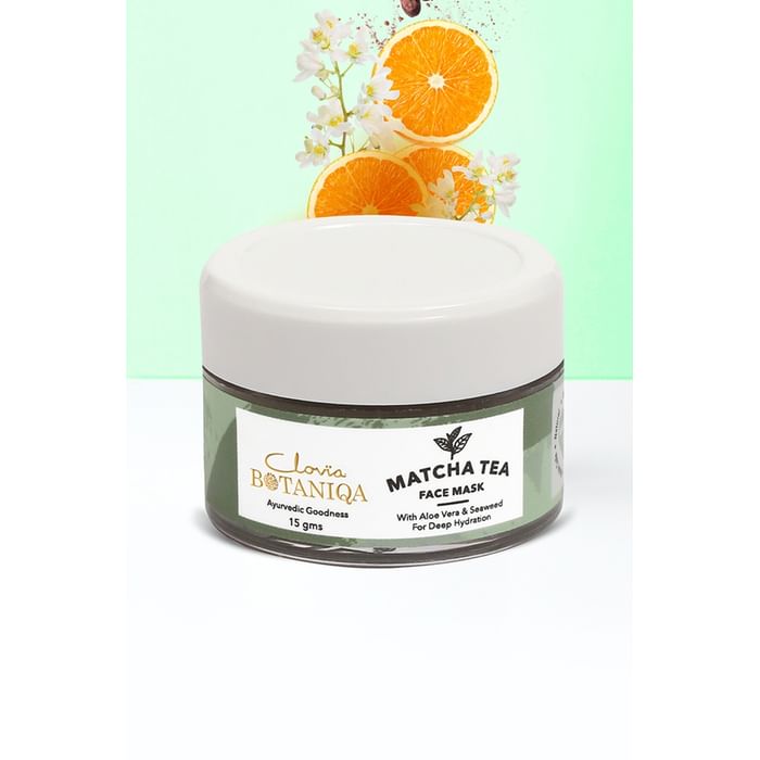 Clovia Clovia Botaniqa Matcha Green Tea Hydrating Mini Face Mask with Seaweed & Aloe Vera - 15 gms - BQFS03M11, Light green
Clovia Clovia Botaniqa Matcha Green Tea Hydrating Mini Face Mask with Seaweed & Aloe Vera - 15 gms - BQFS03M11, Light green