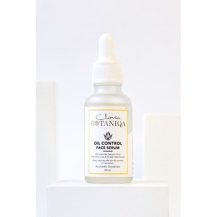 Clovia Oil Control Face Serum with Niacinamide & Salicylic Acid by Clovia Botaniqa - 30ml - BQF006S18, White
Clovia Oil Control Face Serum with Niacinamide & Salicylic Acid by Clovia Botaniqa - 30ml - BQF006S18, White