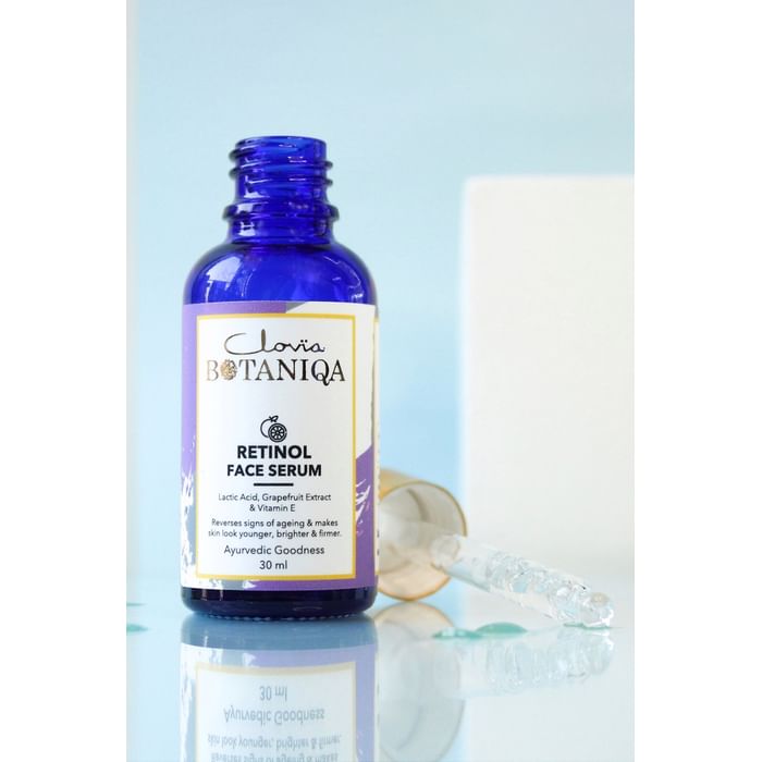Clovia Retinol Face Serum with Vitamin E & Lactic Acid by Clovia Botaniqa - 30ml - BQF005S18, White
Clovia Retinol Face Serum with Vitamin E & Lactic Acid by Clovia Botaniqa - 30ml - BQF005S18, White
