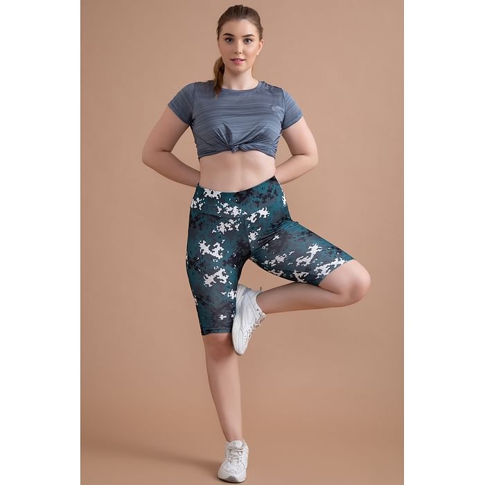 Clovia Comfort-Fit Active Printed High-Rise Cycling Shorts in Green - AB0088P17, Dark green
Clovia Comfort-Fit Active Printed High-Rise Cycling Shorts in Green - AB0088P17, Dark green