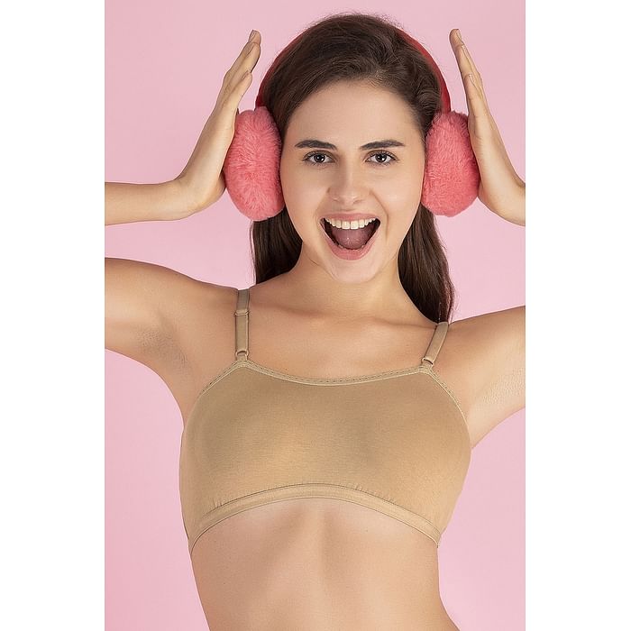 Clovia Cotton Padded Non-Wired T-shirt Teen School Uniform Bra - BB0023P24, Nude-colour
Clovia Cotton Padded Non-Wired T-shirt Teen School Uniform Bra - BB0023P24, Nude-colour