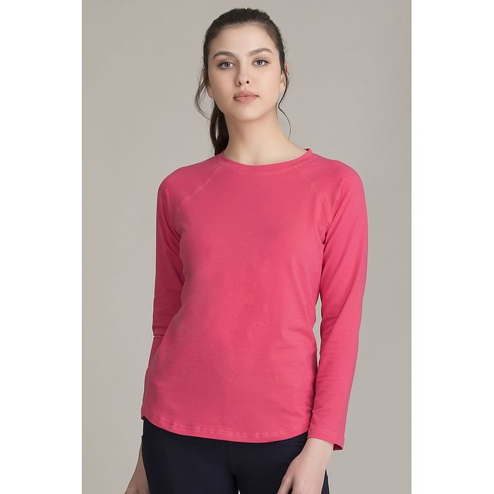 Clovia Comfort Fit Active Full Sleeves T-Shirt in Pink - Cotton - AT0122P22, Light pink
Clovia Comfort Fit Active Full Sleeves T-Shirt in Pink - Cotton - AT0122P22, Light pink