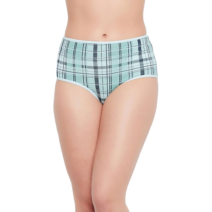 Clovia High Waist Checkered Print Hipster Panty in Mint Green - Cotton - PN3015A11, Light green
Clovia High Waist Checkered Print Hipster Panty in Mint Green - Cotton - PN3015A11, Light green