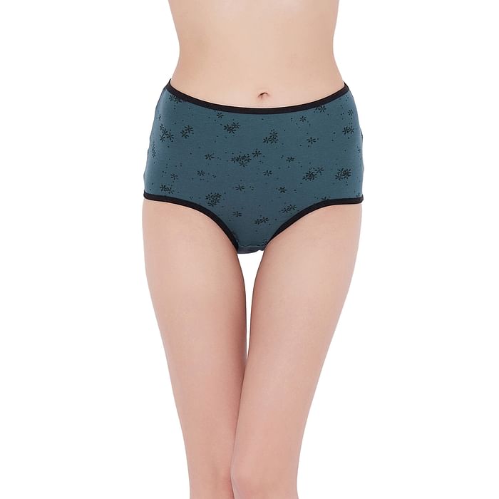 Clovia High Waist Floral Print Hipster Panty in Teal Green - Cotton - PN3221J17, Dark green
Clovia High Waist Floral Print Hipster Panty in Teal Green - Cotton - PN3221J17, Dark green