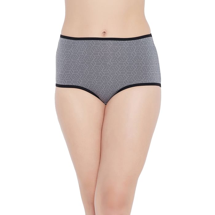 Clovia High Waist Geometric Print Hipster Panty in Grey - Cotton - PN3219H01, Light grey
Clovia High Waist Geometric Print Hipster Panty in Grey - Cotton - PN3219H01, Light grey