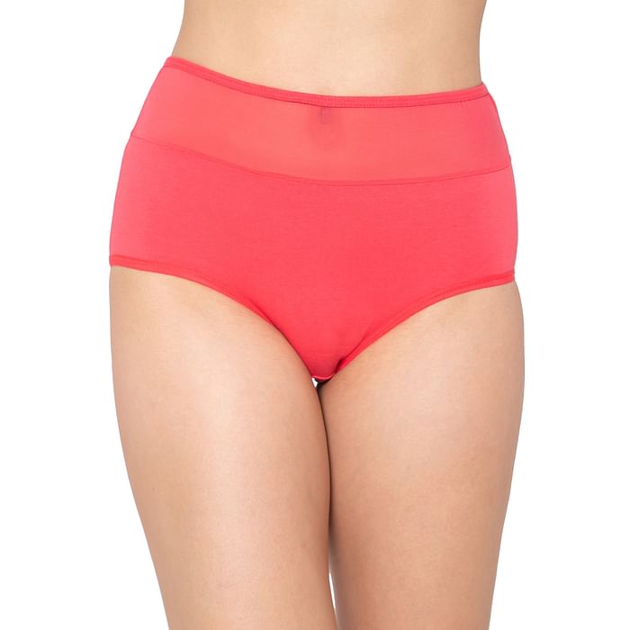 Clovia High Waist Hipster Panty in Blush Pink with Powernet Panels - Cotton - PN1167B22, Light pink
Clovia High Waist Hipster Panty in Blush Pink with Powernet Panels - Cotton - PN1167B22, Light pink