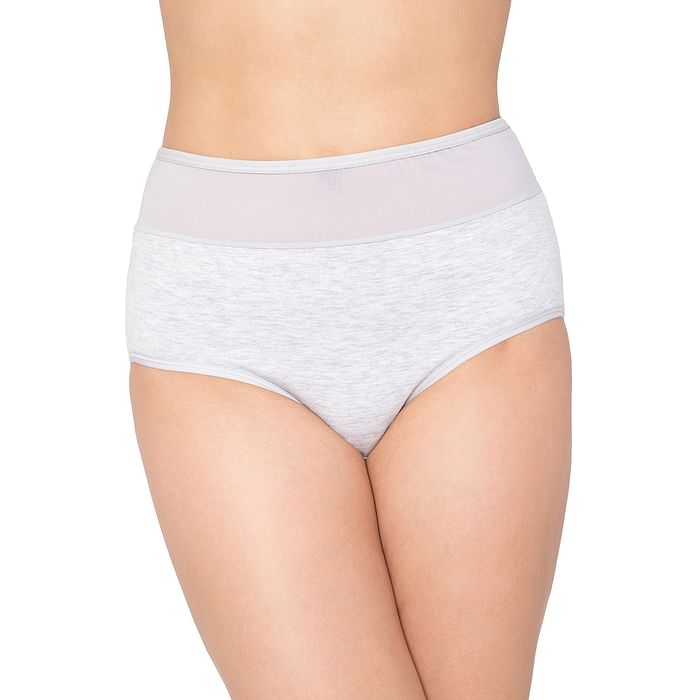 Clovia High Waist Hipster Panty in Grey Melange with Powernet Panels - Cotton - PN1167P01, Light grey
Clovia High Waist Hipster Panty in Grey Melange with Powernet Panels - Cotton - PN1167P01, Light grey