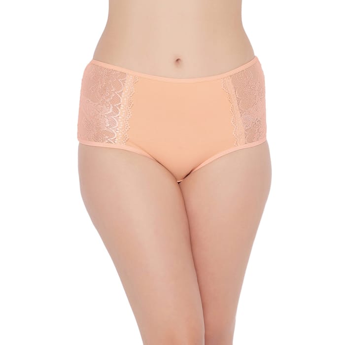 Clovia High Waist Hipster Panty with Lace Inserts in Peach - Cotton - PN1675A34, Teal
Clovia High Waist Hipster Panty with Lace Inserts in Peach - Cotton - PN1675A34, Teal