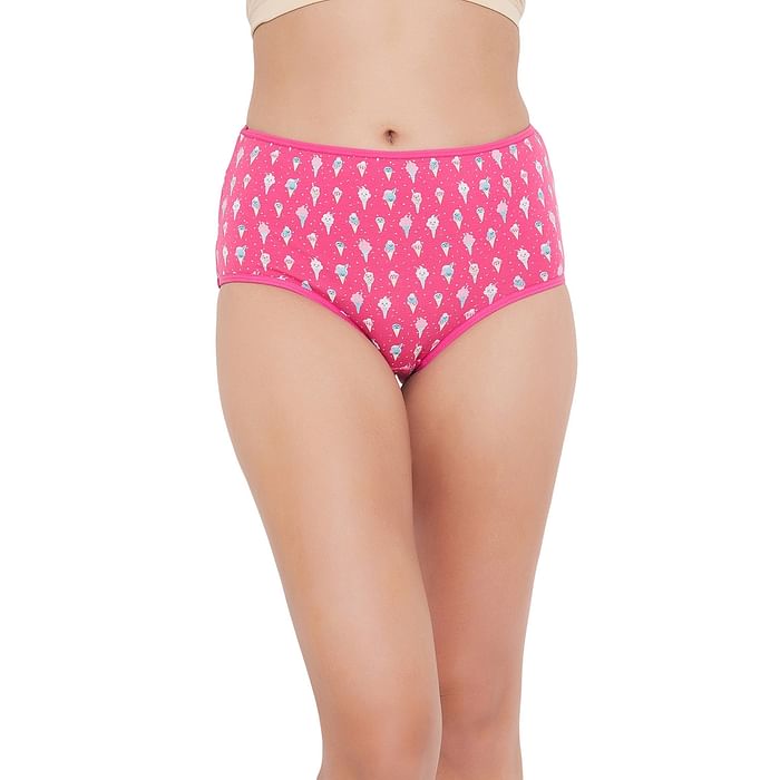 Clovia High Waist Ice-Cream Print Hipster Panty in Dark Pink - Cotton - PN3170Z22, Light pink
Clovia High Waist Ice-Cream Print Hipster Panty in Dark Pink - Cotton - PN3170Z22, Light pink