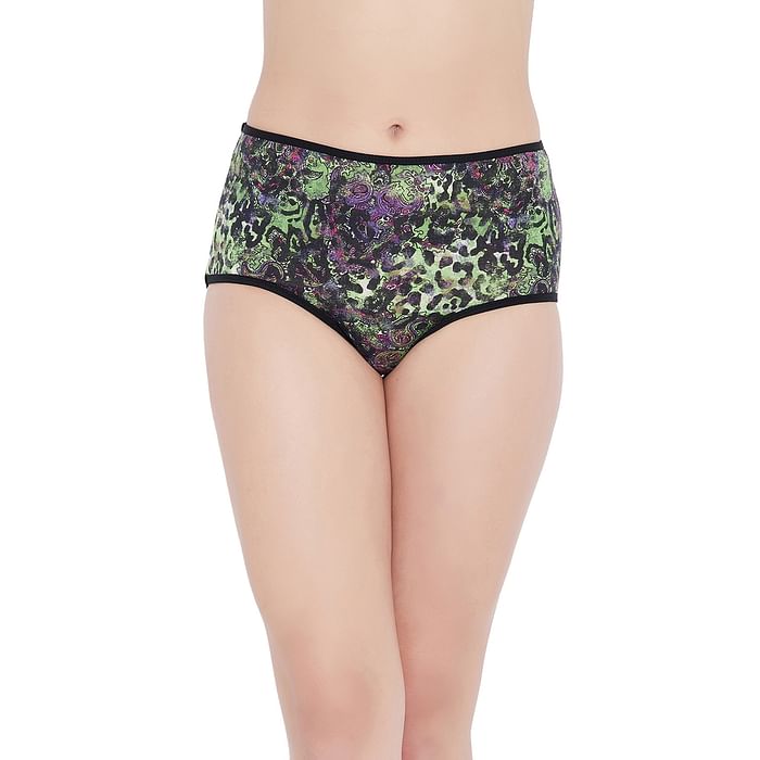Clovia High Waist Printed Hipster Panty in Multicolour - Cotton - PN3219X17, Dark green
Clovia High Waist Printed Hipster Panty in Multicolour - Cotton - PN3219X17, Dark green