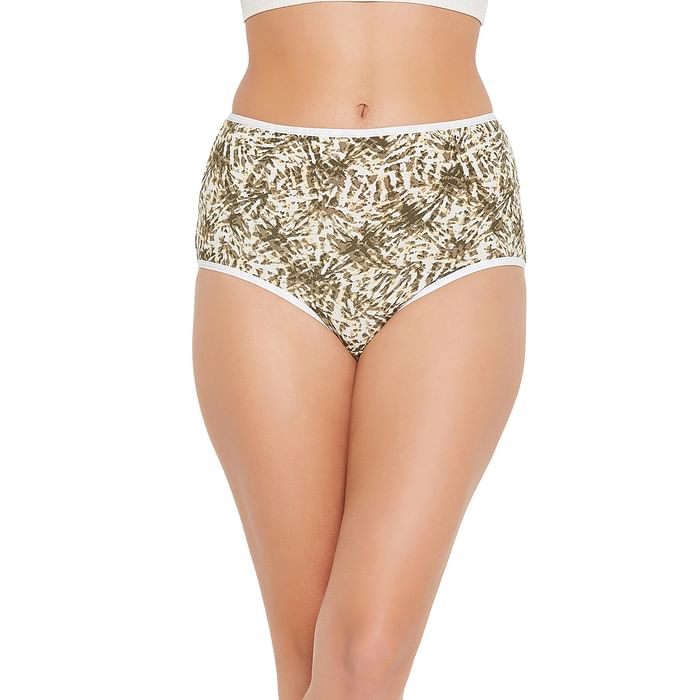 Clovia High Waist Abstract Print Hipster Panty in Olive Green - Cotton - PN3170C17, Dark green
Clovia High Waist Abstract Print Hipster Panty in Olive Green - Cotton - PN3170C17, Dark green