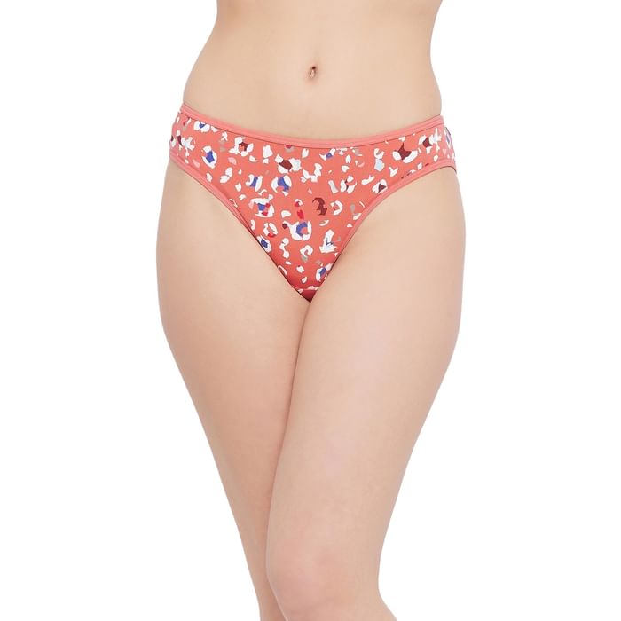 Clovia Low Waist Animal Print Bikini Panty in Peach Colour - Cotton - PN3380A16, Orange
Clovia Low Waist Animal Print Bikini Panty in Peach Colour - Cotton - PN3380A16, Orange