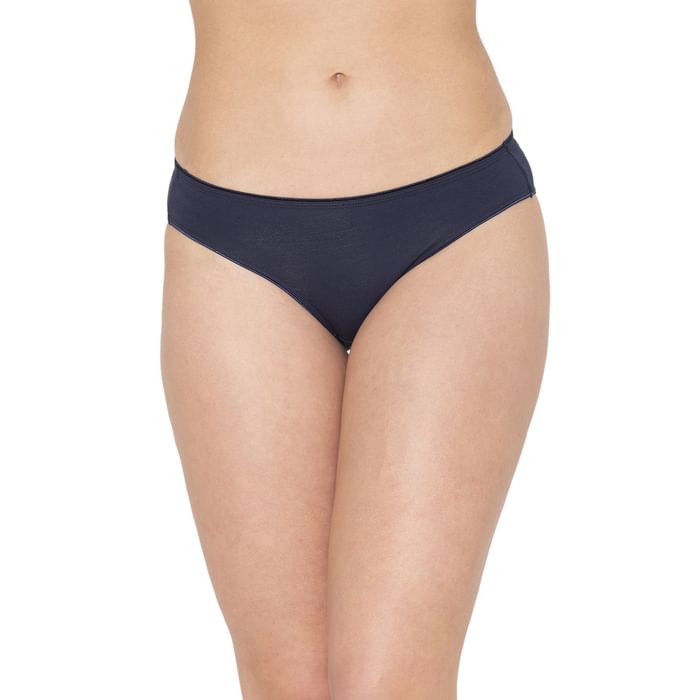 Clovia Low Waist Bikini Panty in Navy - Cotton - PN5032A08 
Clovia Low Waist Bikini Panty in Navy - Cotton - PN5032A08