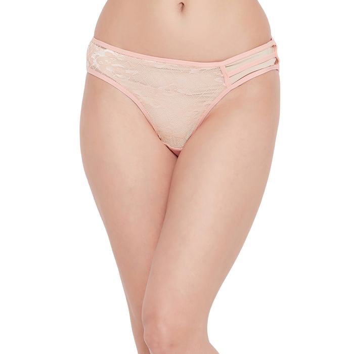 Clovia Low Waist Bikini Panty in Peach Colour with Cage Detailing - Lace - PN0277A34
Clovia Low Waist Bikini Panty in Peach Colour with Cage Detailing - Lace - PN0277A34