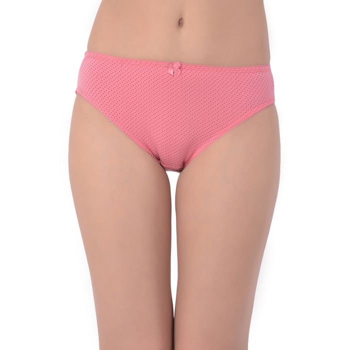 Clovia Low Waist Bikini Polka Print Panty in Baby Pink - Cotton - PN3465F22, Light pink
Clovia Low Waist Bikini Polka Print Panty in Baby Pink - Cotton - PN3465F22, Light pink