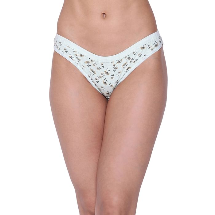 Clovia Low Waist Floral Print Bikini Panty in Mint Green - Cotton - PN3465P11, Light green
Clovia Low Waist Floral Print Bikini Panty in Mint Green - Cotton - PN3465P11, Light green