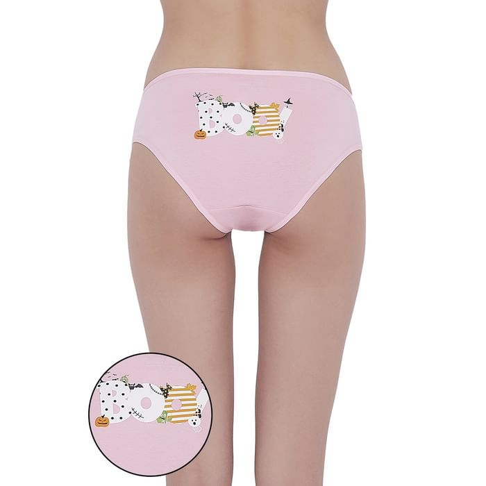 Clovia Low Waist Halloween Print Bikini Panty in Light Pink - Cotton - PN3480A22
Clovia Low Waist Halloween Print Bikini Panty in Light Pink - Cotton - PN3480A22