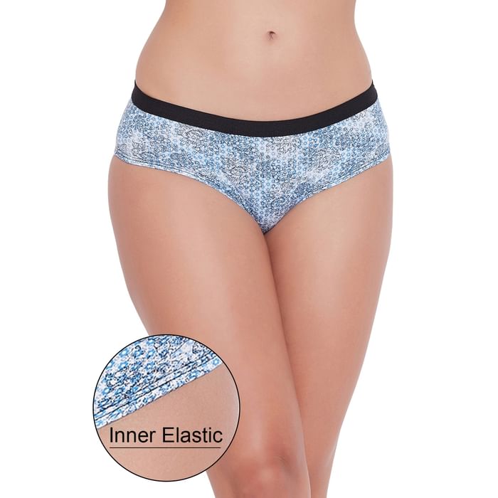 Clovia Mid Waist Printed Hipster Panty with Inner Elastic in Blue - Cotton - PN3329V19, Multicolour
Clovia Mid Waist Printed Hipster Panty with Inner Elastic in Blue - Cotton - PN3329V19, Multicolour