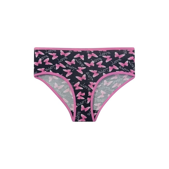 Clovia Mid Waist Butterfly & Love Text Print Hipster Panty in Black - Cotton - PN2854D13
Clovia Mid Waist Butterfly & Love Text Print Hipster Panty in Black - Cotton - PN2854D13