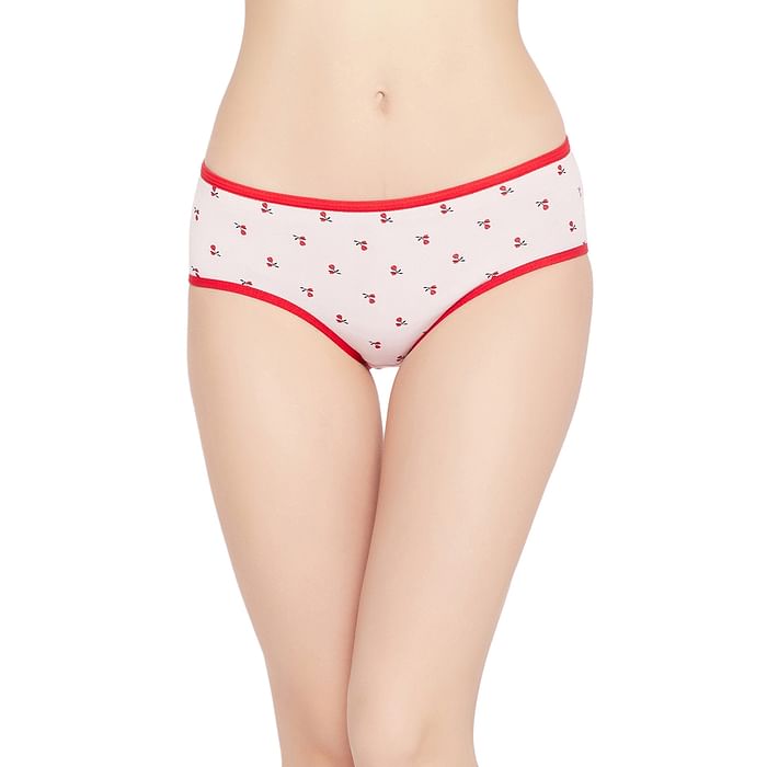 Clovia Mid Waist Cherry Print Hipster Panty in Baby Pink - Cotton - PN2990Q22, Light pink
Clovia Mid Waist Cherry Print Hipster Panty in Baby Pink - Cotton - PN2990Q22, Light pink