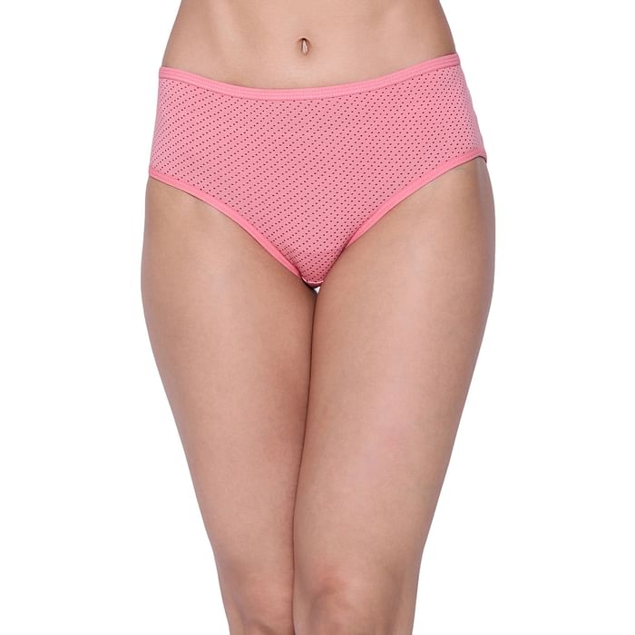 Clovia Mid Waist Dot Print Hipster Panty in Rose Pink - Cotton - PN2854H22, Light pink
Clovia Mid Waist Dot Print Hipster Panty in Rose Pink - Cotton - PN2854H22, Light pink